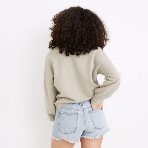 Madewell Curvy Relaxed Denim Jean Shorts in Cedarcroft Wash Size 31 - Picture 2 of 8